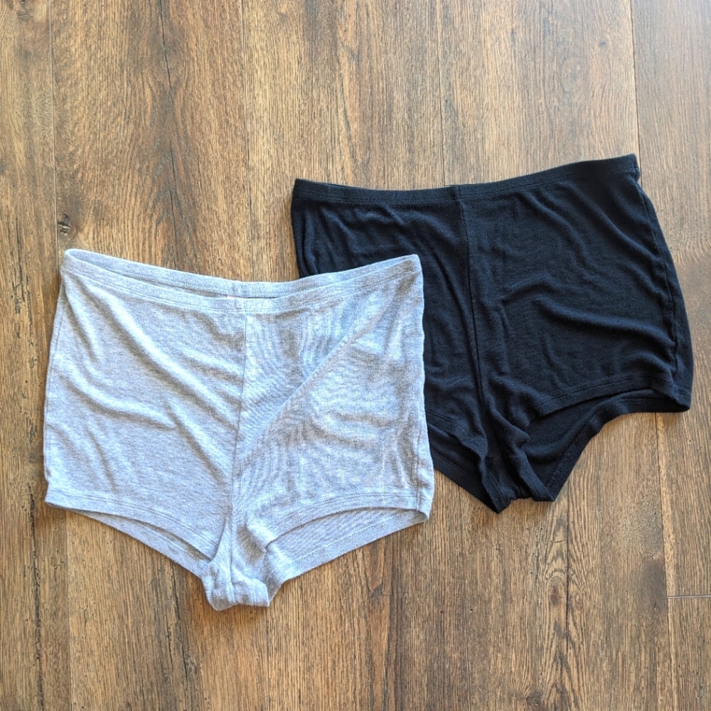Set of 2 Victoria's Secret Ribbed Modal Sleep Shorts